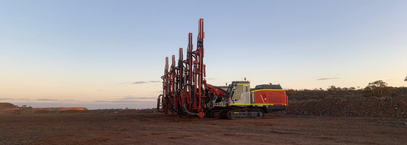 AMO drill rig operating in a Western Australian mining environment
